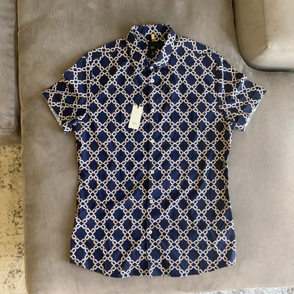 River island summer button down medium